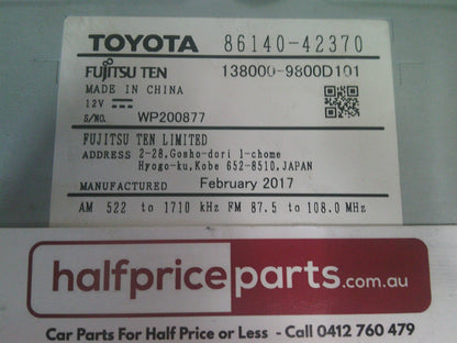 Toyota Rav4 Genuine AM/FM CD Player Blue Tooth And Phone Display Used Part