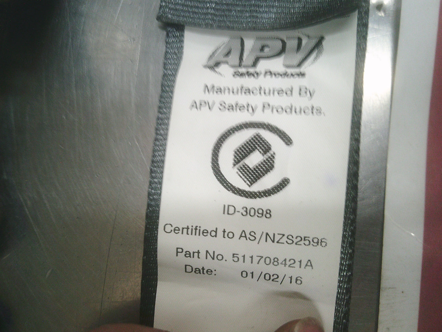 APV-S Reel Seat Belt (Gray) Suits Hyundai-626-Lancer-Navara-Swift-Hilux-Volvo New Part