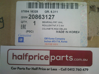 Holden CG Captiva Series II Genuine Front Wheel Hub And Bearing Assembly New Part