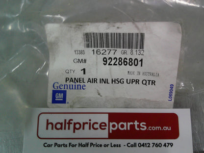 Holden VF V8 LS3 Commodore Genuine Panel Air Intake Housing Upper QTR New Part