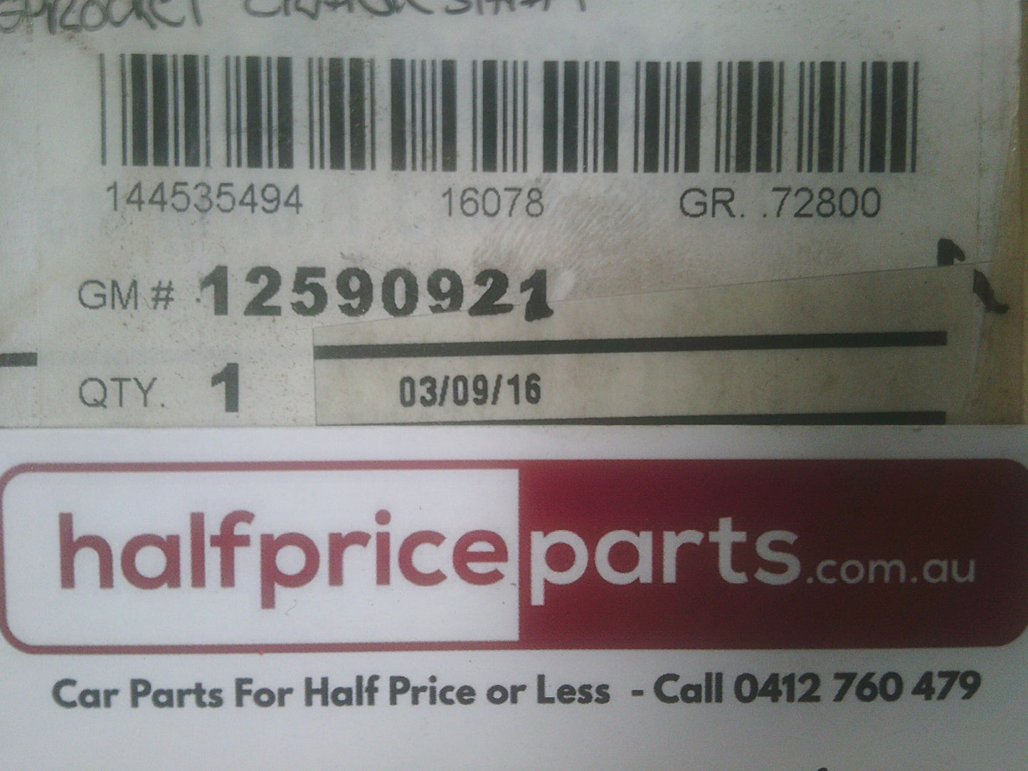 Holden VY/VZ 3.6ltr Commodore Genuine Sprocket Crank Shaft New Part