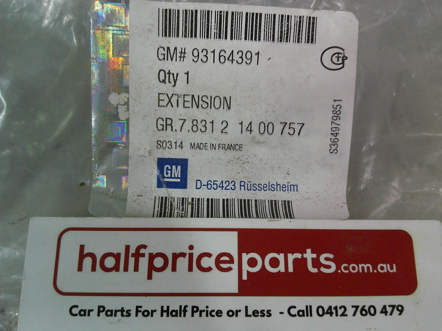 Holden Tigra Genuine Left Hand Front Bumper Extension New Part