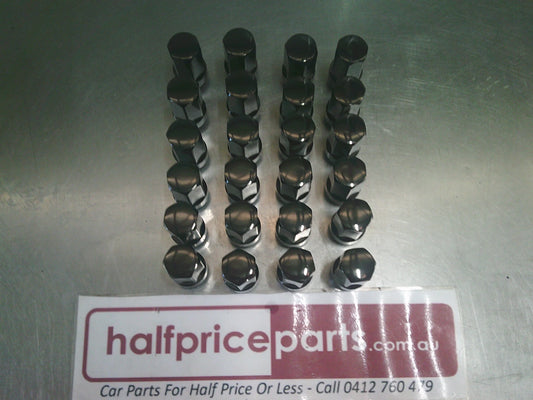 Holden GM Silverado 1500 4WD Genuine Wheel Nut Set 24 Pack (Escalade Gloss Black) New Part