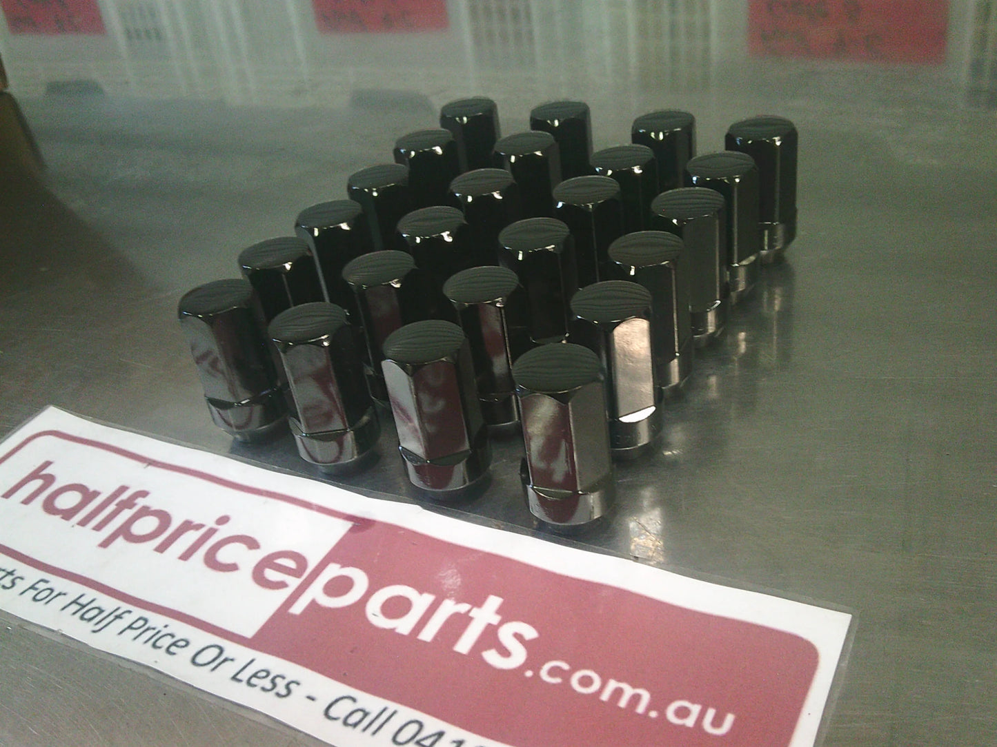 Holden GM Silverado 1500 4WD Genuine Wheel Nut Set 24 Pack (Escalade Gloss Black) New Part
