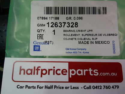 Holden Astra Genuine 1.0L Petrol Standard Crankshaft Bearing Kit New Part