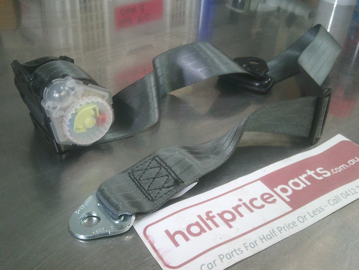 APV-S Reel Seat Belt (Gray) Suits Hyundai-626-Lancer-Navara-Swift-Hilux-Volvo New Part