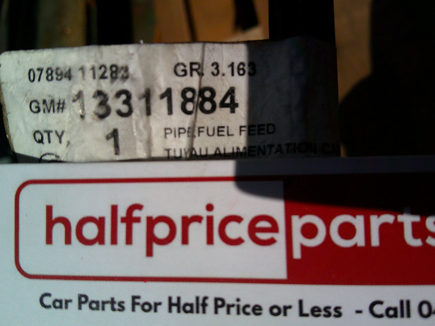 Holden JG Cruze Genuine Fuel Feed Pipe New Part