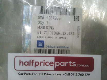 Holden Barina XC Combo Genuine Left Hand Front Door Side Moulding New Part