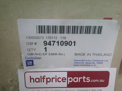 Holden RG Colorado/Trailblazer Genuine Right Hand Chrome Mirror - New Part