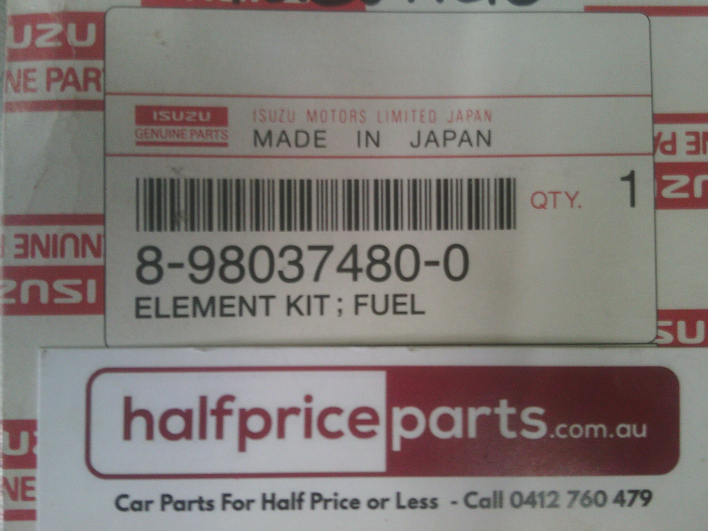 Isuzu Genuine Fuel Filter Suits Ford/Holden/Isuzu New Part