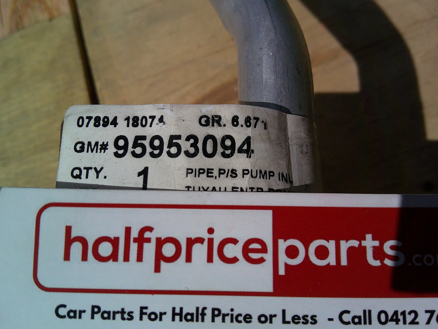 Holden CG Captiva Maxx Genuine Power Steering Inlet Pipe New Part
