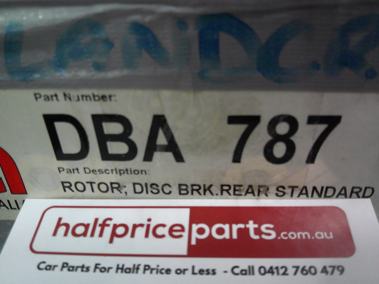 DBA Rear Brake Rotor Standard (Single ONLY) Suits Toyota Landcruiser New Part