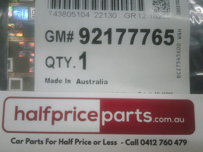 Holden VE/VF Genuine Boot SS Emblem Dark Ash New Part