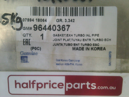 Holden CG Captiva Genuine Exhaust Turbo Inlet Pipe Gasket New Part