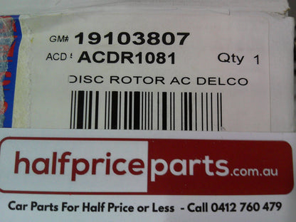ACDelco Front Disc Brake Rotors Suits Toyota Hiace/Commuter Bus New Part