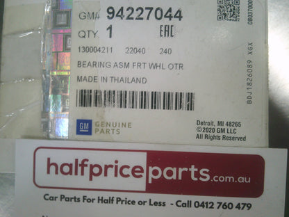 Holden RG Colorado Genuine Front Outer Wheel Bearing New Part
