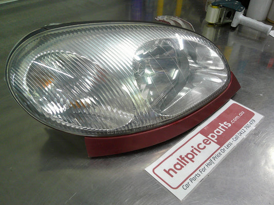 Daewoo Lanos Right Hand Front Headlight With Lower Moulding Reconditioned Used Part