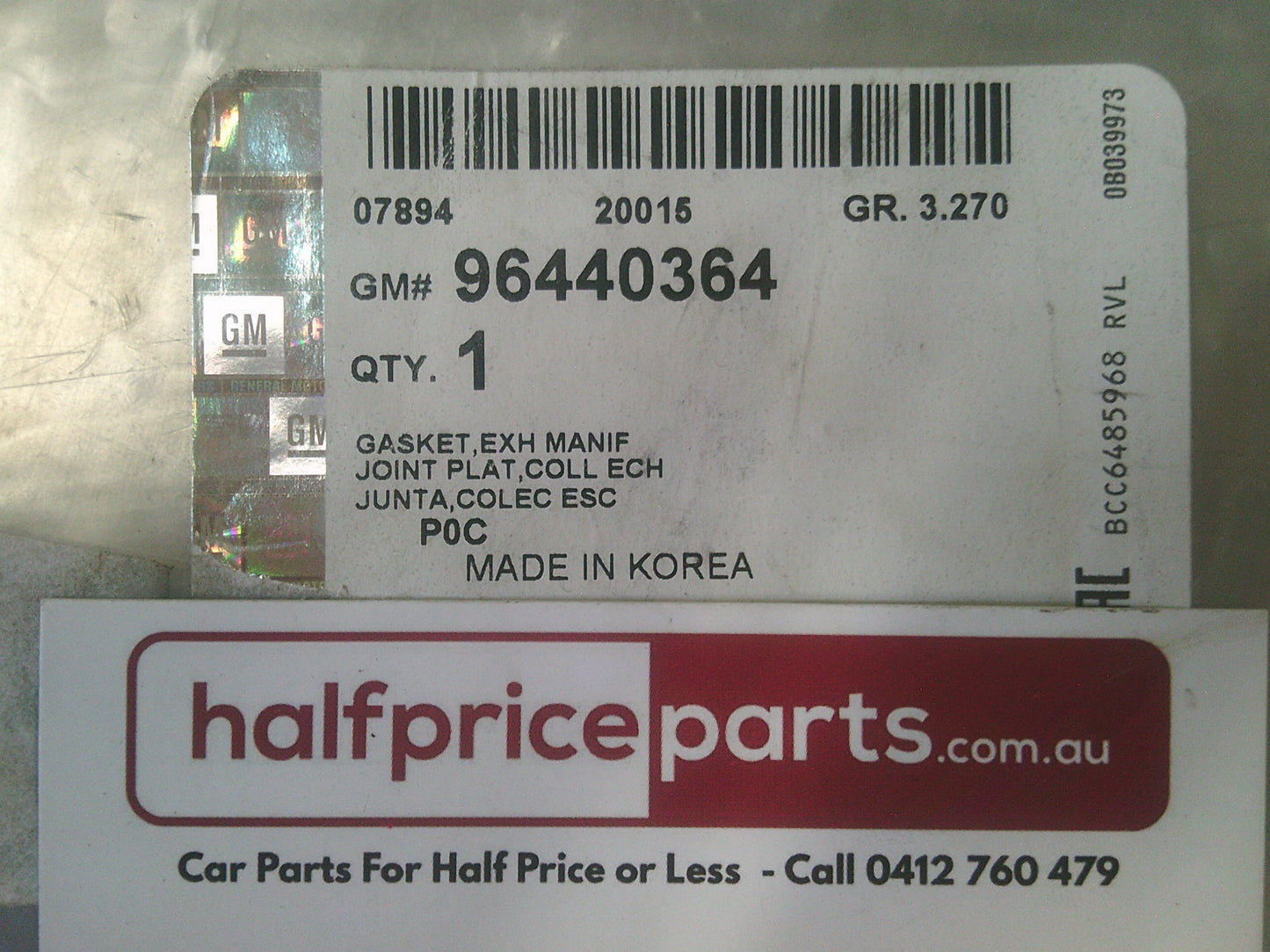 Holden CG Captiva Genuine Exhaust Manifold Gasket New Part