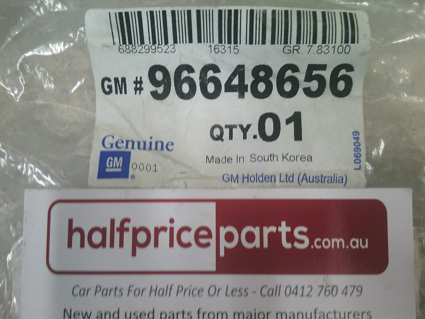 Holden TK Barina Genuine Left Hand Rear Bumper Reinforcement Bracket - New Part