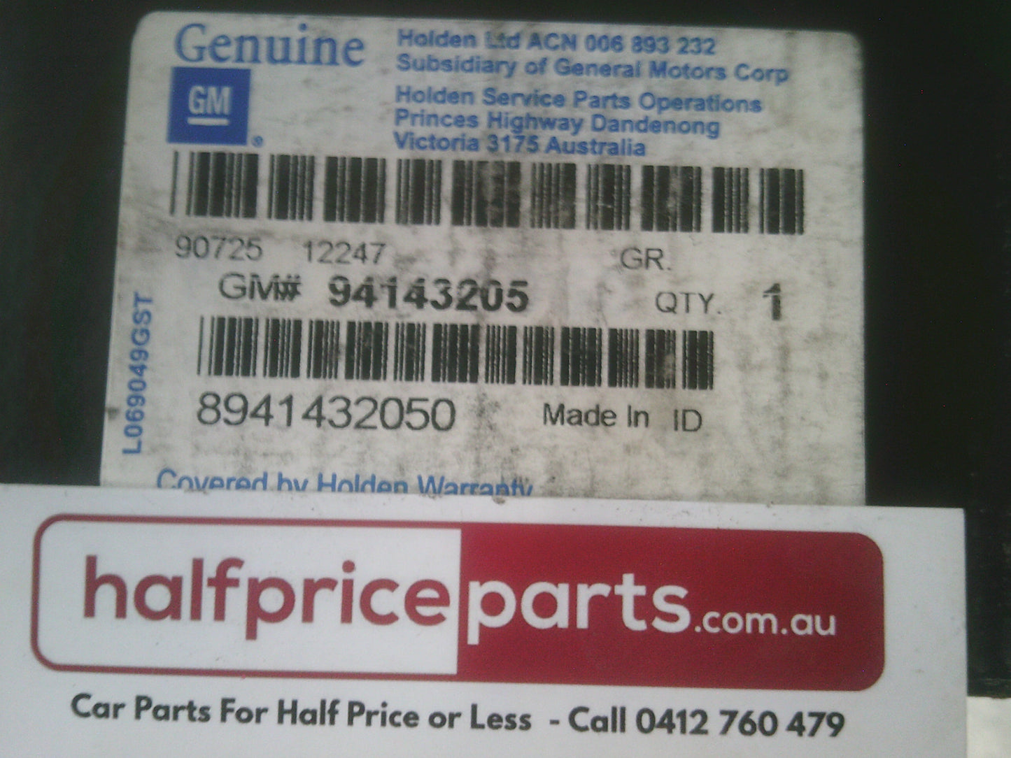 Holden Jackaroo Genuine Engine Oil Filter New Part