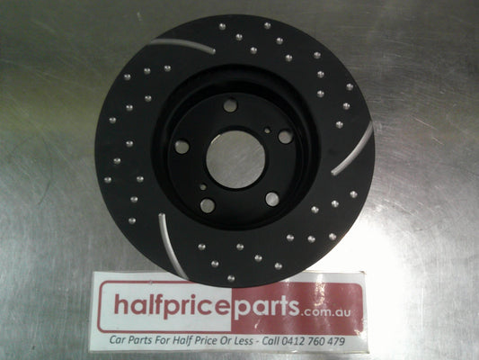 RDA Front Disc Rotors Slotted/Dim Suits Toyota Hilux (Sold As Single Only) New Part