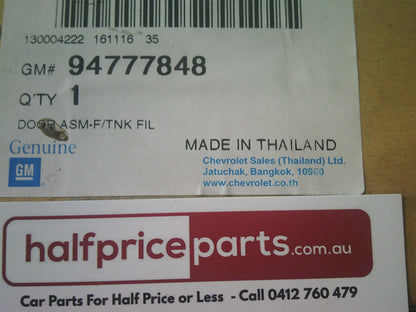 Holden RG Colorado Genuine Fuel Filler Lid For Tub (Unpainted) New Part