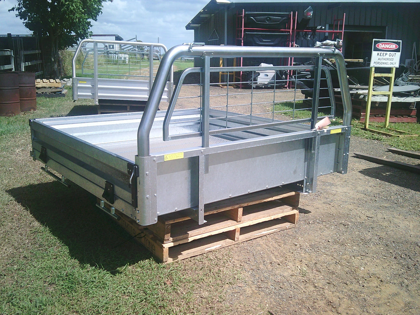 Toyota Hilux Dual Cab Genuine Heavy Duty Steel Tray With Sides (No Fitting Kit New Part