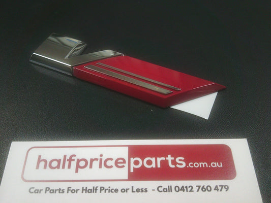 Holden VE SS/SSV Commodore Genuine Chrome V/Red Flag Boot Lid Emblem New Part