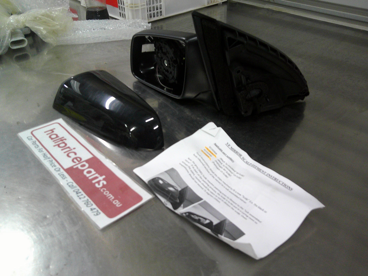 Holden VF Commodore Left Hand Electric Mirror Body/Scalp New Part