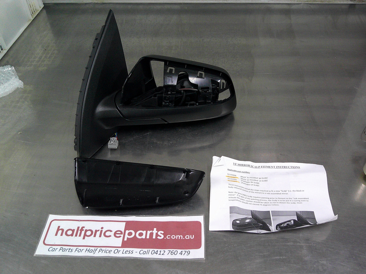 Holden VF Commodore Left Hand Electric Mirror Body/Scalp New Part