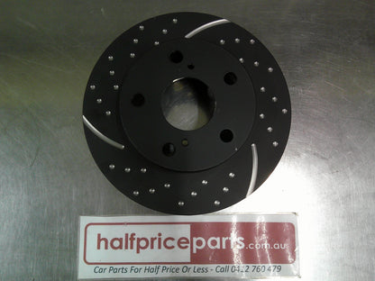 RDA Front Disc Rotors Slotted/Dim Suits Toyota Hilux (Sold As Single Only) New Part