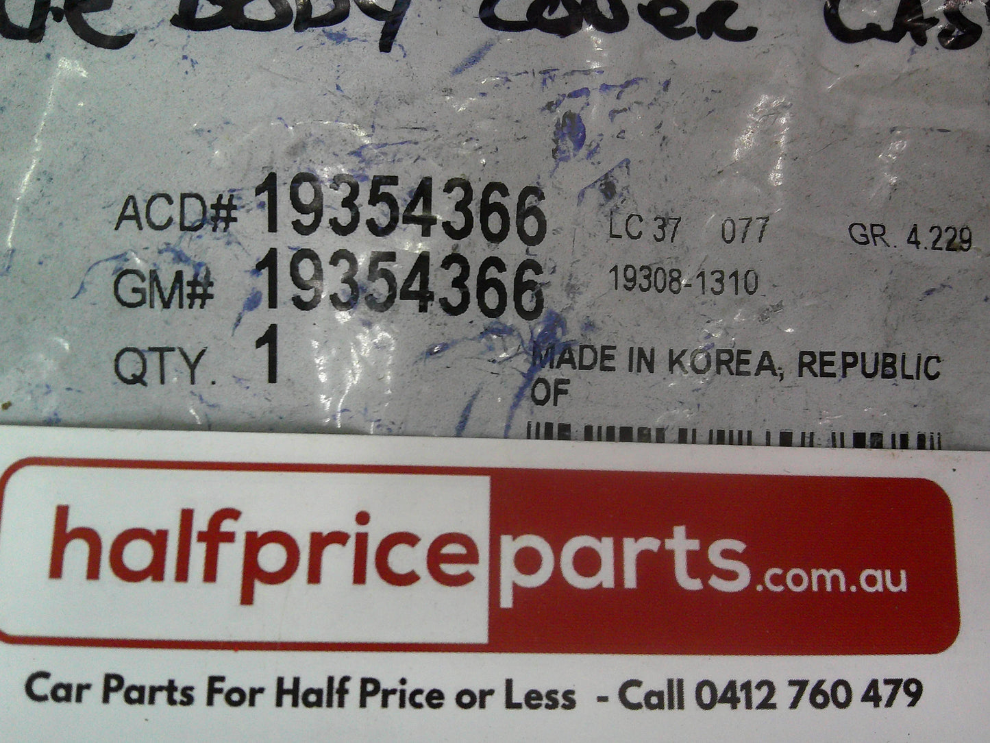 Holden AC Acadia Genuine Valve Body Cover Gasket New Part