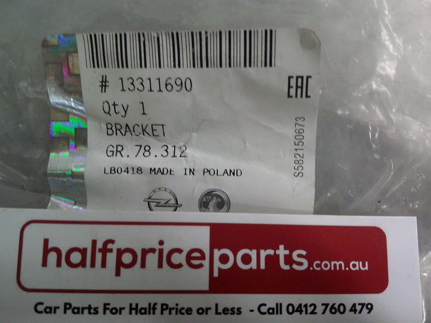 Holden Astra J Genuine Left Hand Rear Lower Bumper Bracket New Part
