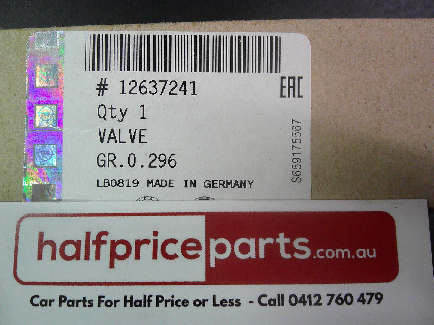 Holden BK/BL Astra/EQ Equinox Genuine Engine Exhaust Valve New Part