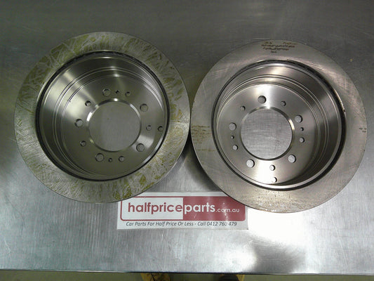 Protex Rear Disc Brake Rotors Suits Toyota Landcruiser 100/105 Series/Lexus LX New Part