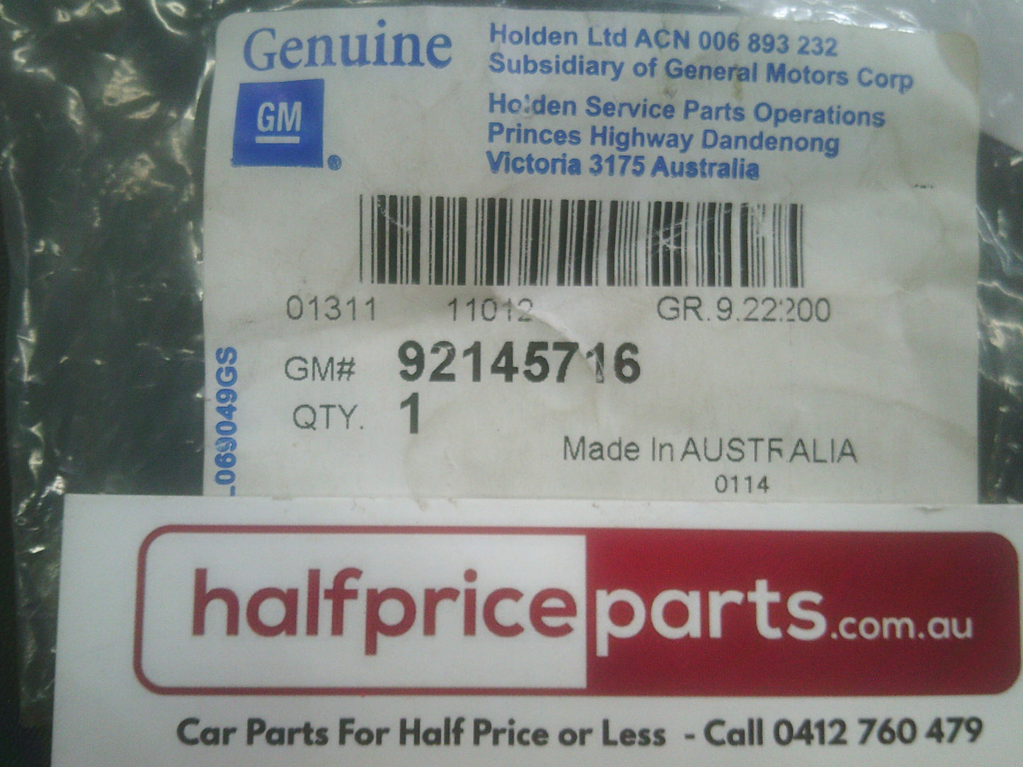 Holden VZ Monaro V8 High Pressure Air Conditioner Sensor Switch New Part