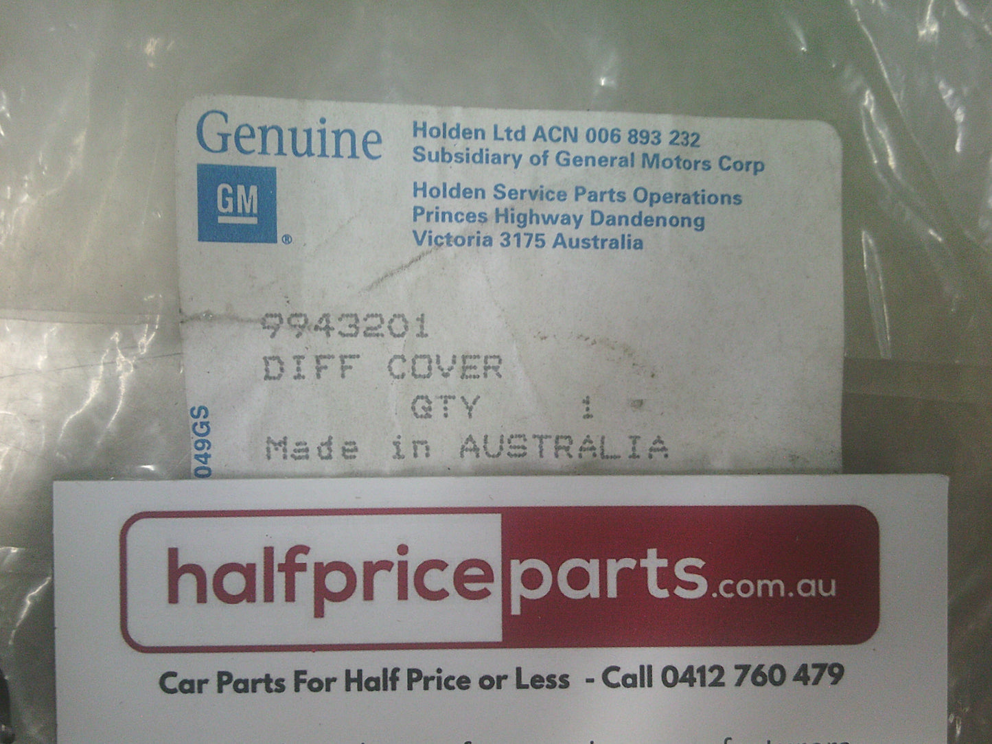 Holden VB/VC/VH/VK Commodore Genuine 10 Bolt Salisbury Diff Cover Gasket - New Part