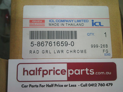 Isuzu D-Max Genuine Lower Front Grille Chrome Trim New Part