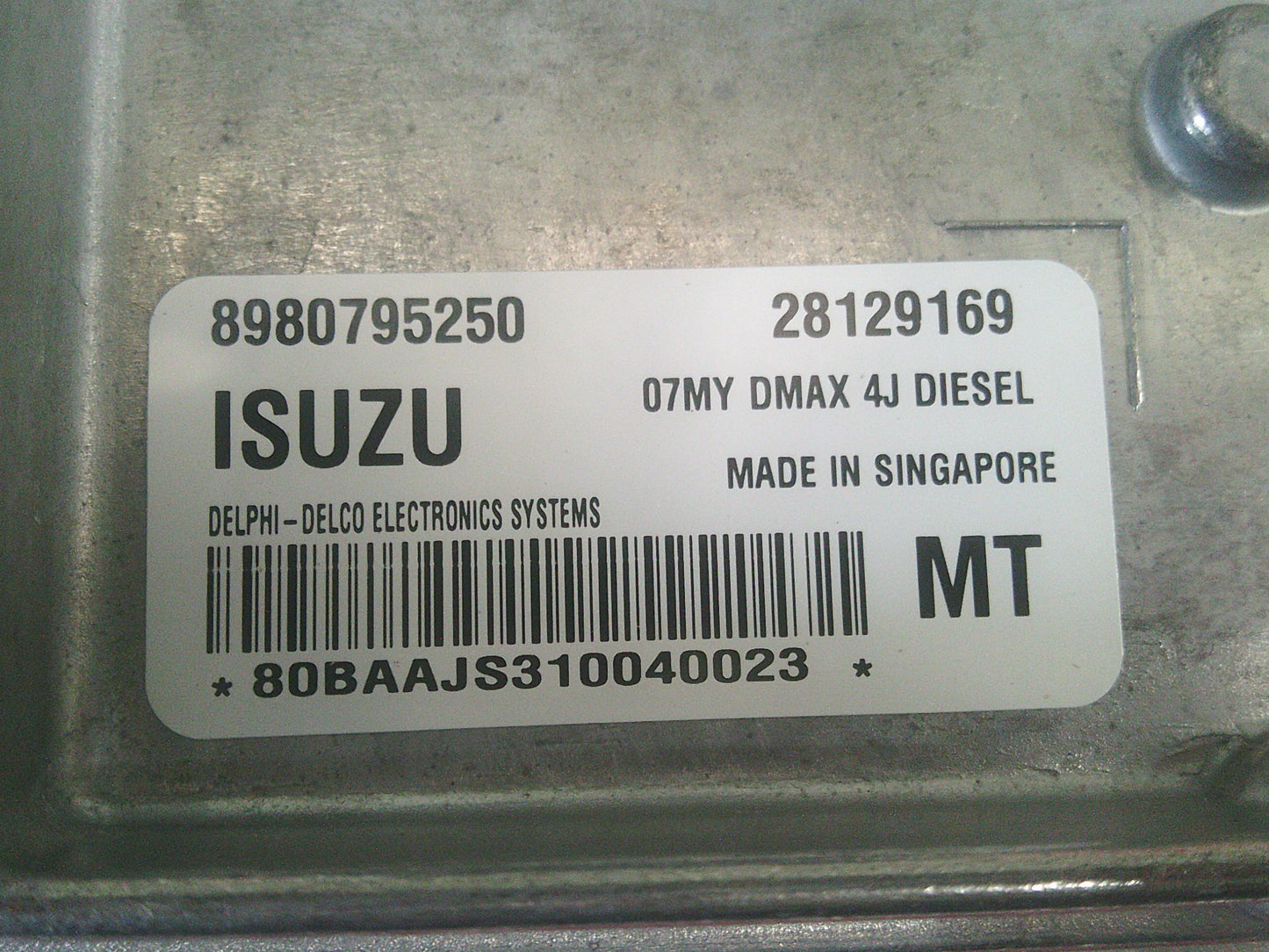 Holden RC Colorado Genuine Engine Control Module New Part