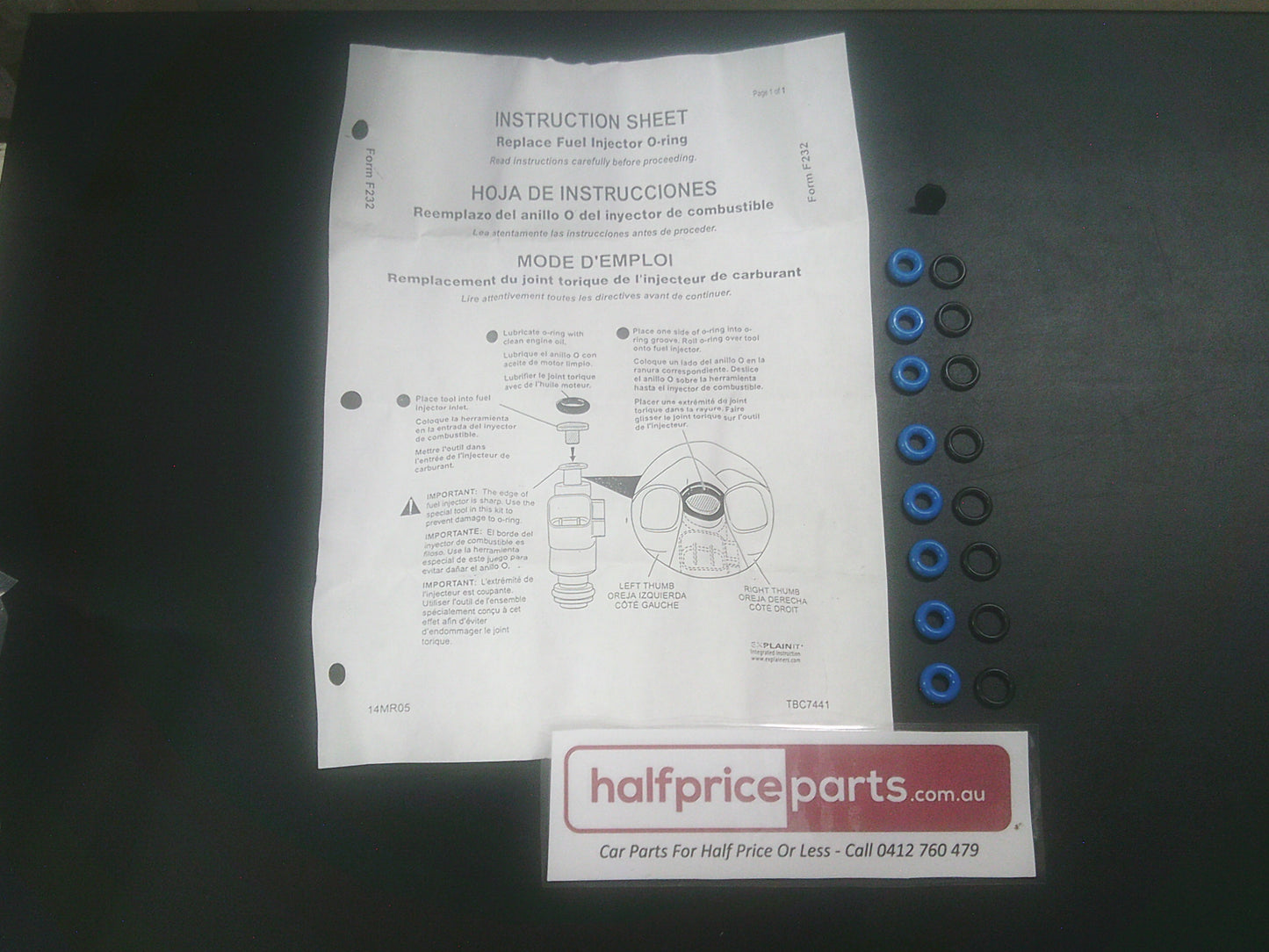 Holden LS/LT Barina Genuine Fuel Injector O-Ring Kit New Part