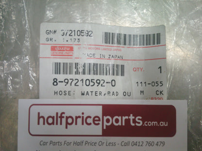 Holden Rodeo/ Isuzu Dmax 2.2ltr Genuine Lower Radiator Hose - New Part