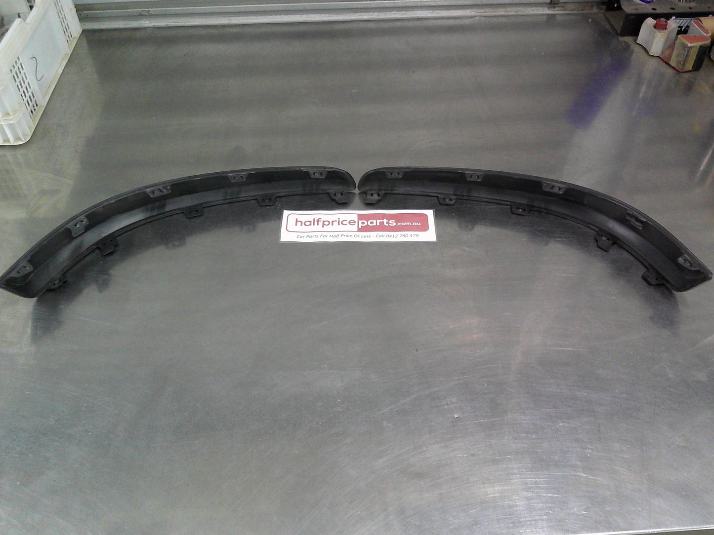 Holden AH Astra Genuine Rear Bumper Bar Mouldings Left And Right Used Part VGC