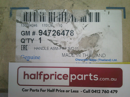 Holden RG Colorado Genuine Left Hand Front Inner Door Handle Chrome  Assembly New Part