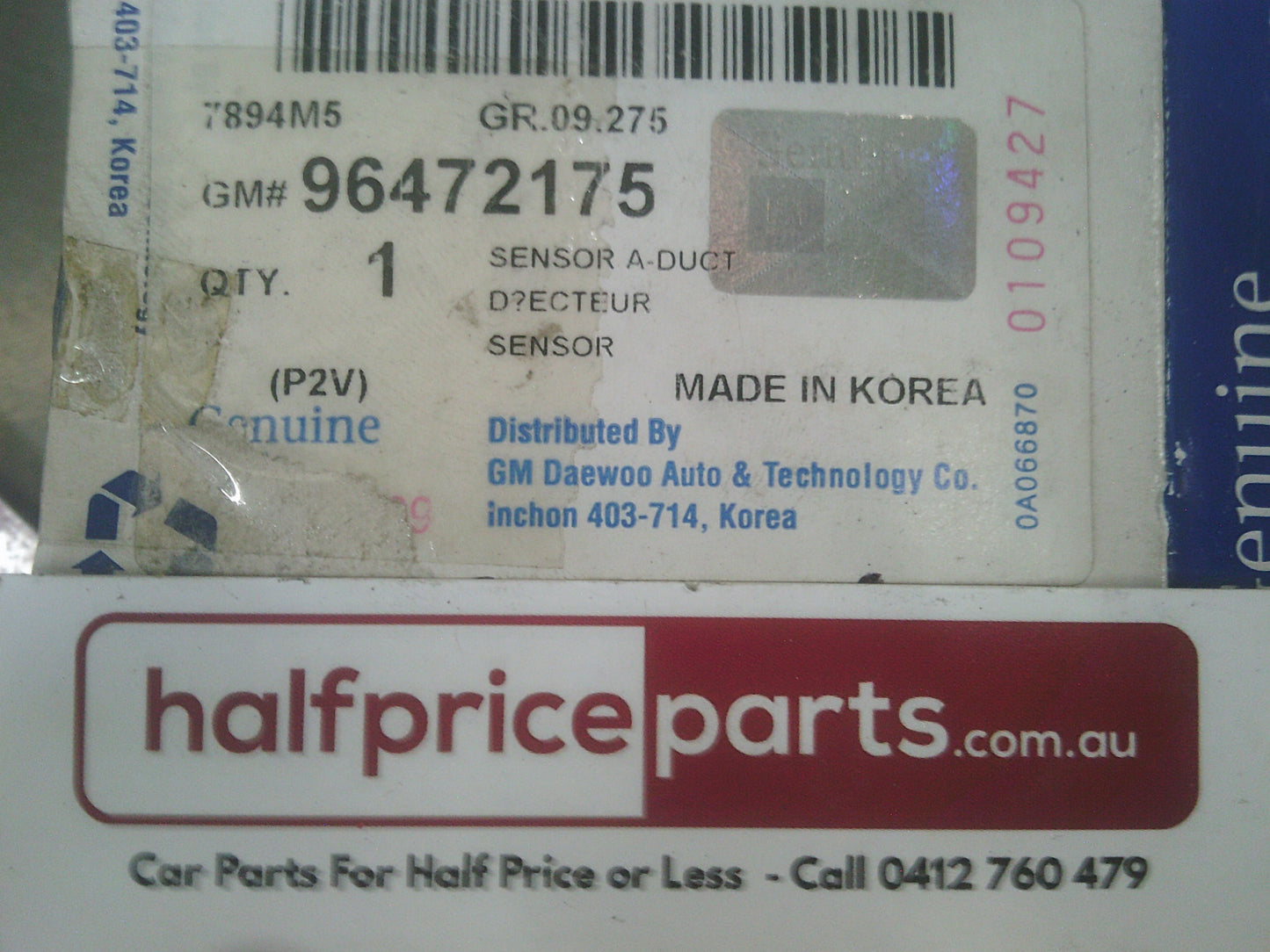 Holden Epica Genuine Interior Temperature Sensor New Part