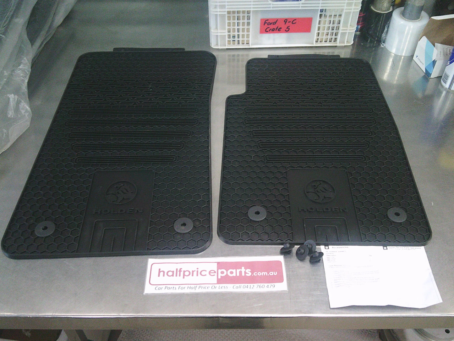 Holden VE Commodore/WM Caprice Genuine Front Left And Right Mat Set Heavy Duty Rubber New Part