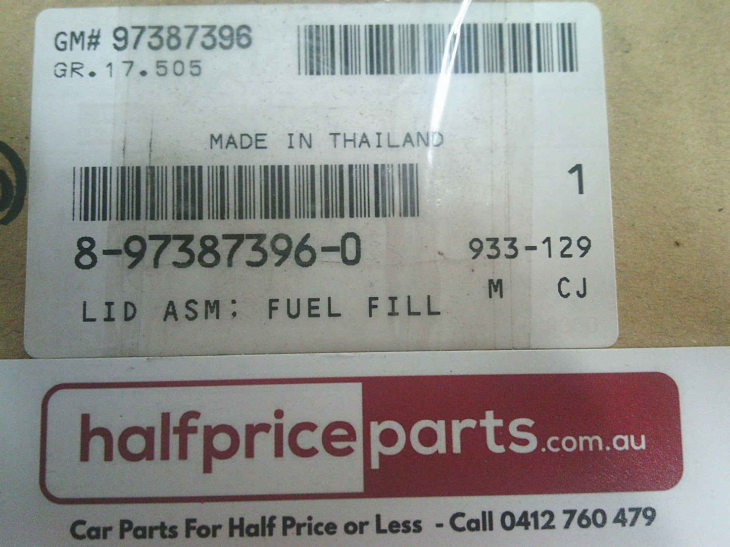 Holden TF/RA/RC Rodeo/Isuzu D-Max Genuine Outer Fuel Door Assembly (Unpainted) New Part