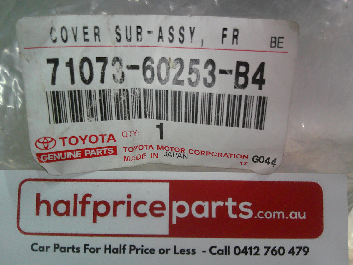 Toyota Landcruiser VDJ79 Genuine Right Hand Front Seat Back (Blue-Gray Cloth) New Part