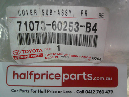 Toyota Landcruiser VDJ79 Genuine Right Hand Front Seat Back (Blue-Gray Cloth) New Part