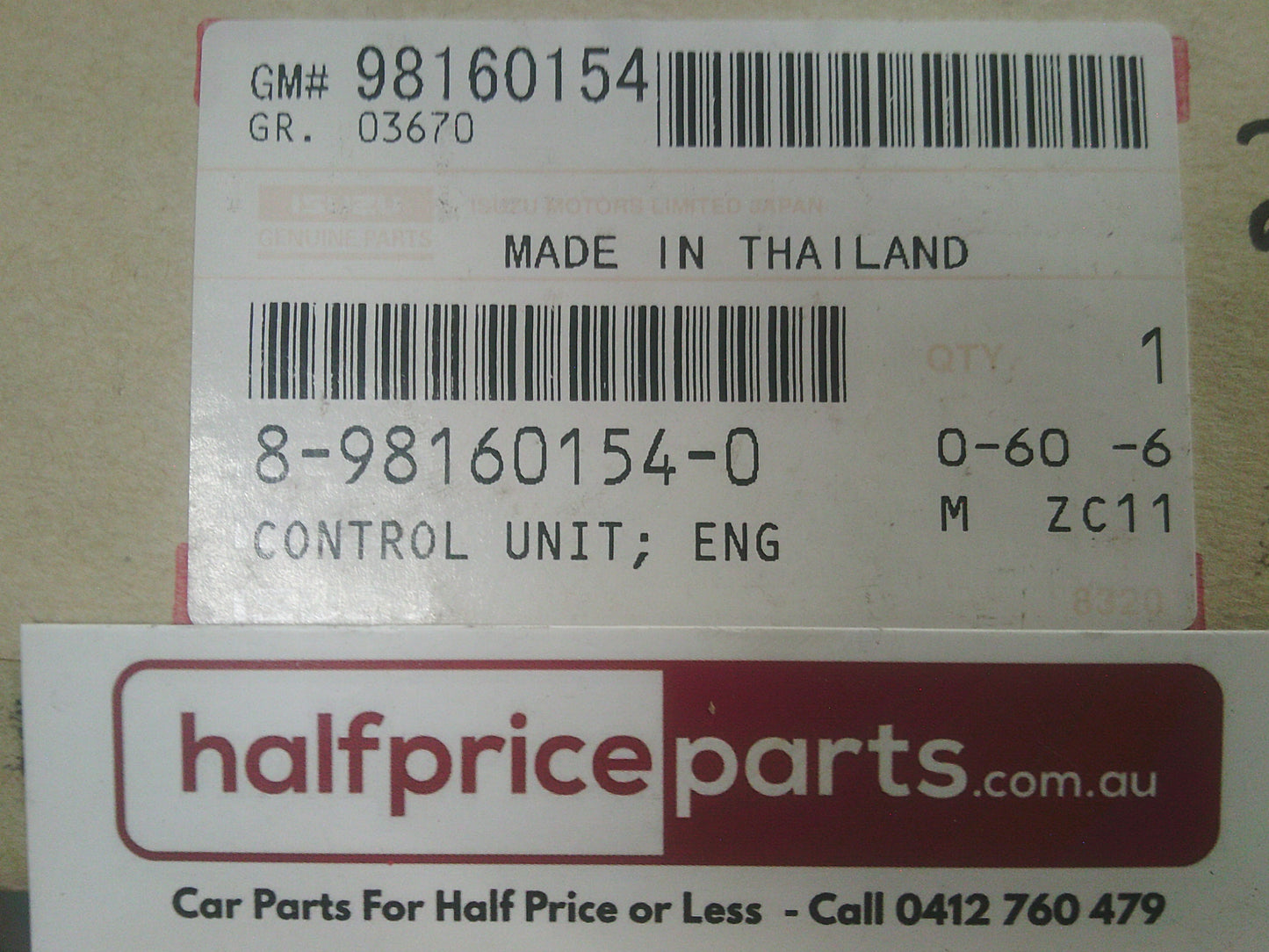 Holden RC Colorado Genuine Engine Control Module Diesel Auto With Cruise New Part