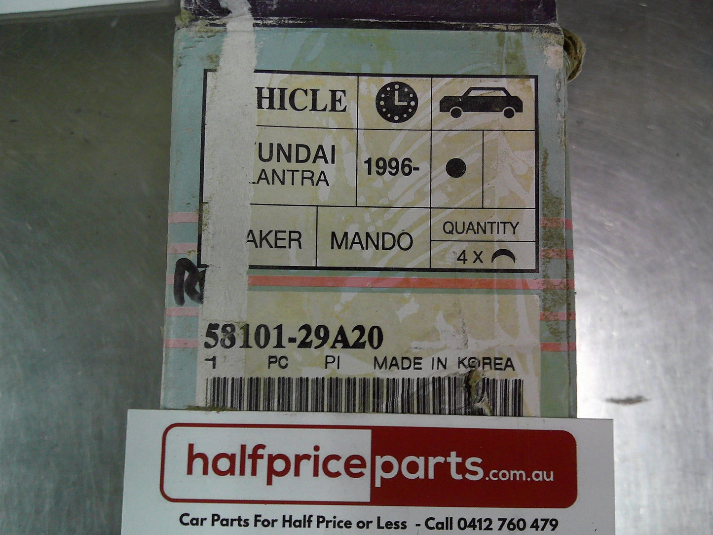 Hyundai Elantra/Sonata/Tiburon Genuine Front Brake Pad Set New Part